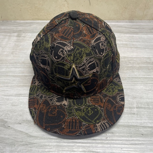 New Era 59Fifty Black Camo Stitch Houston Astros Baseball Fitted 7 1/8 Cap Hat - Picture 6 of 9